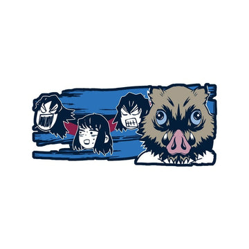 Demon Slayer 'Inosuke Hashibira | Face Reaction' Vinyl Car Sticker