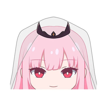 Virtual YouTuber 'Young Mori Calliope' Vinyl Car Peeker Sticker