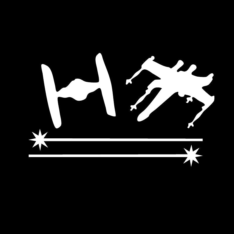 Star Wars 'X-Wing VS. Tie Fighter | Shooting Fight' Vinyl Car Sticker
