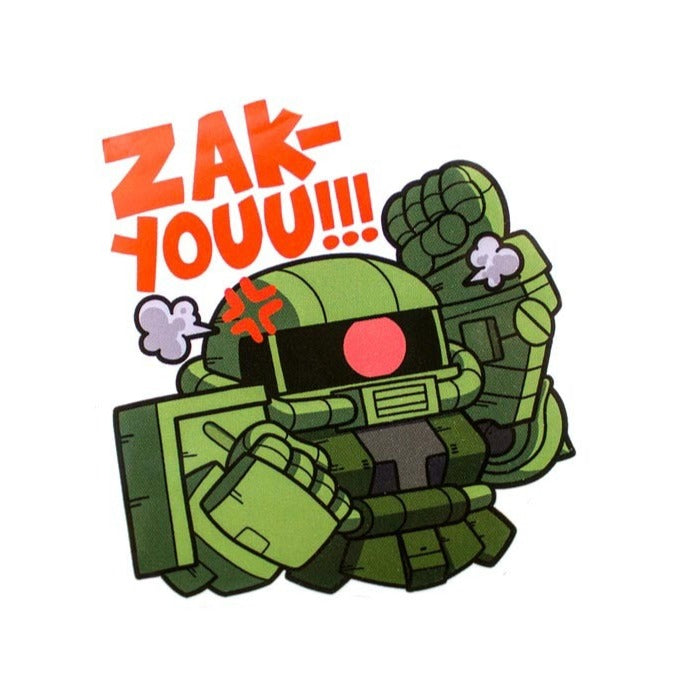 Mobile Suit Gundam 'MS-06 Zaku II | Zak-Youu!!!' Vinyl Car Sticker