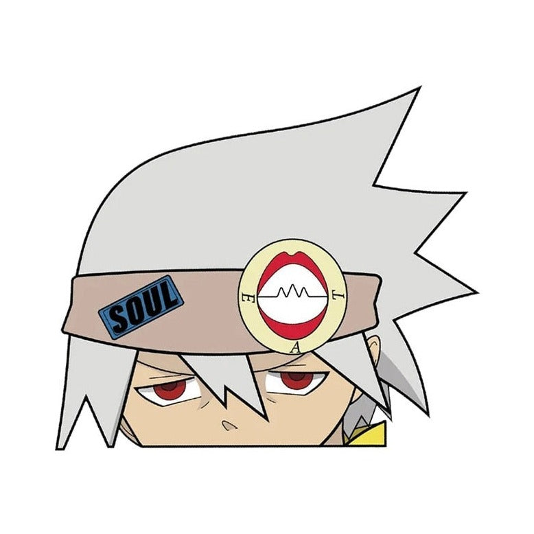 Soul Eater 'Soul Evans | Serious' Vinyl Car Peeker Sticker