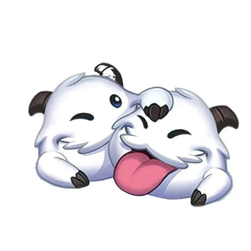League of Legends 'White Poros' Vinyl Car Sticker