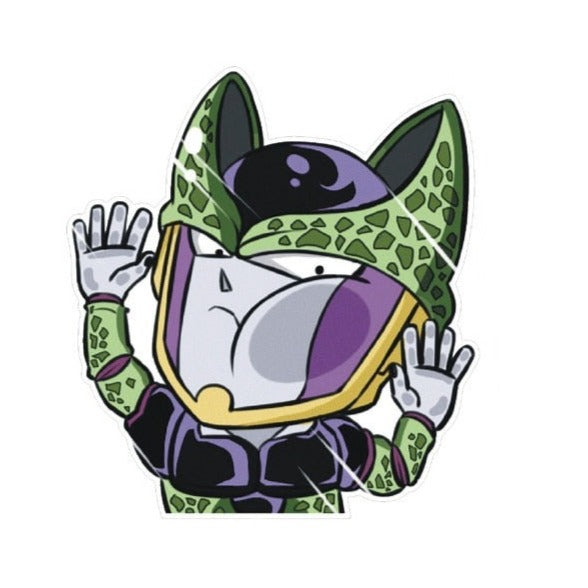 Dragon Ball Z 'Cell | Pressed Face' Vinyl Car Sticker