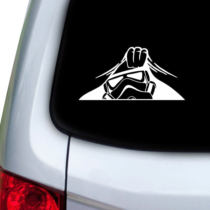 Star Wars 'Stormtrooper | Looking' Vinyl Car Peeker Sticker