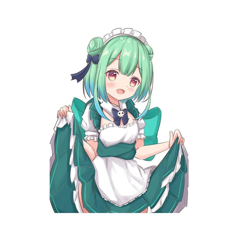 Virtual YouTuber 'Uruha Rushia | Maid Outfit' Vinyl Car Sticker