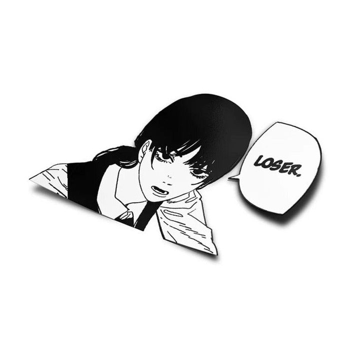 Chainsaw Man 'Makima | Loser' Viny Car Peeker Sticker