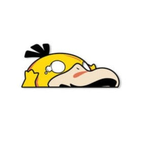 Pokemon 'Psyduck | Scared' Vinyl Car Peeker Sticker