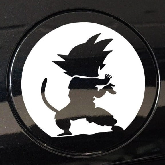 Dragon Ball Z 'Son Goku | Kamehameha | Black And White' Vinyl Car Sticker