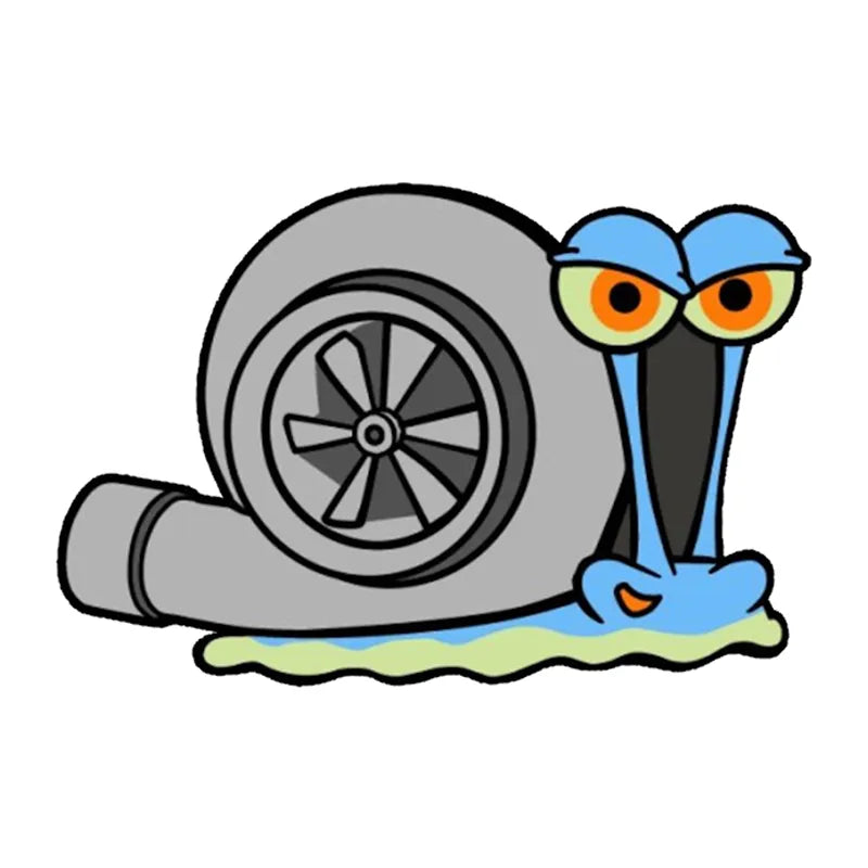 Turbo Snail 'Funny' Vinyl Car Sticker