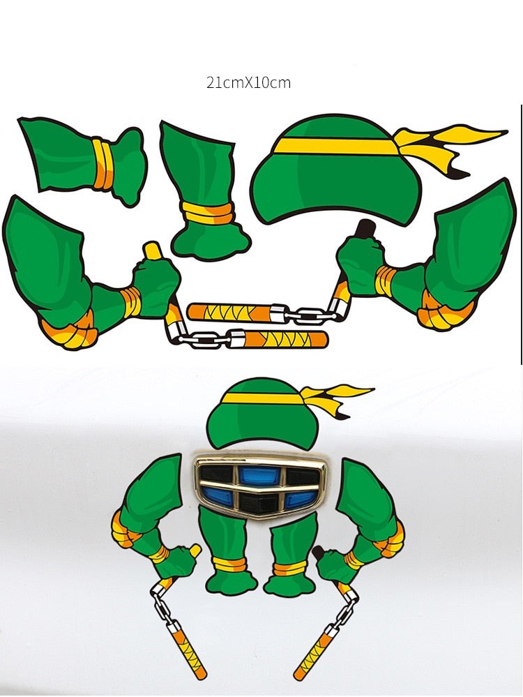 Teenage Mutant Ninja Turtles Tail 'Michelangelo' Vinyl Car Sticker