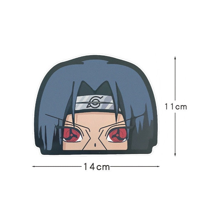 Naruto 'Itachi | Sharingan Eyes' Vinyl Car Peeker Sticker