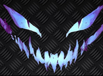 Pokemon 'Haunter | Fierce Evil Face' Vinyl Car Peeker Sticker