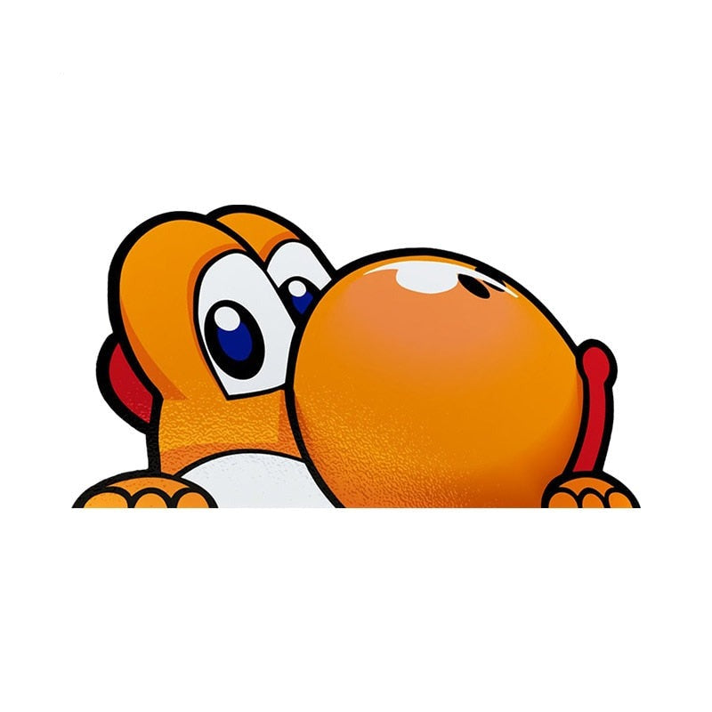 Super Mario Bros. 'Yoshi | Peeking Dinosaur | 1.0' Vinyl Car Peeker Sticker