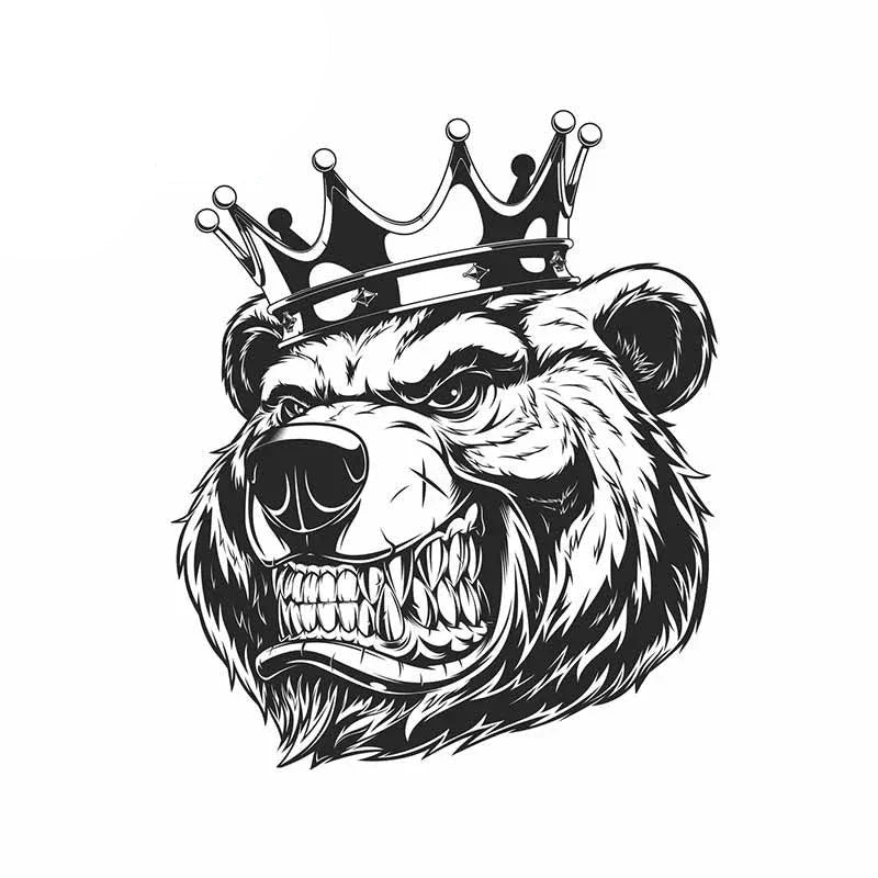 Bear 'Beast King' Vinyl Car Sticker