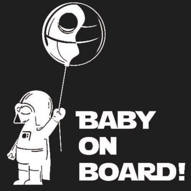 Baby On Board 'Darth | Death Star Balloon' Vinyl Car Sticker