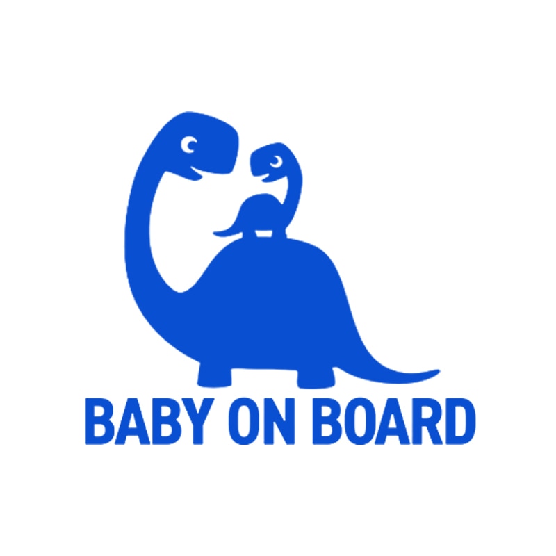 Baby On Board 'Mother And Baby Dinosaur' Vinyl Car Sticker