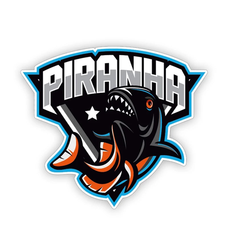 Piranha Fish Vinyl Car Sticker