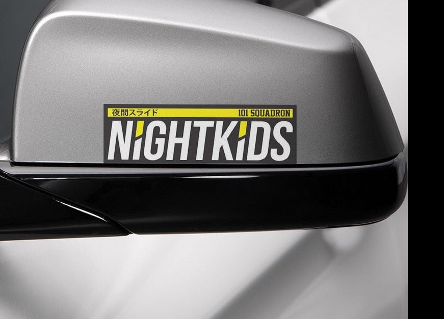 Initial D 'NightKids | 101 Squadron' Vinyl Car Sticker