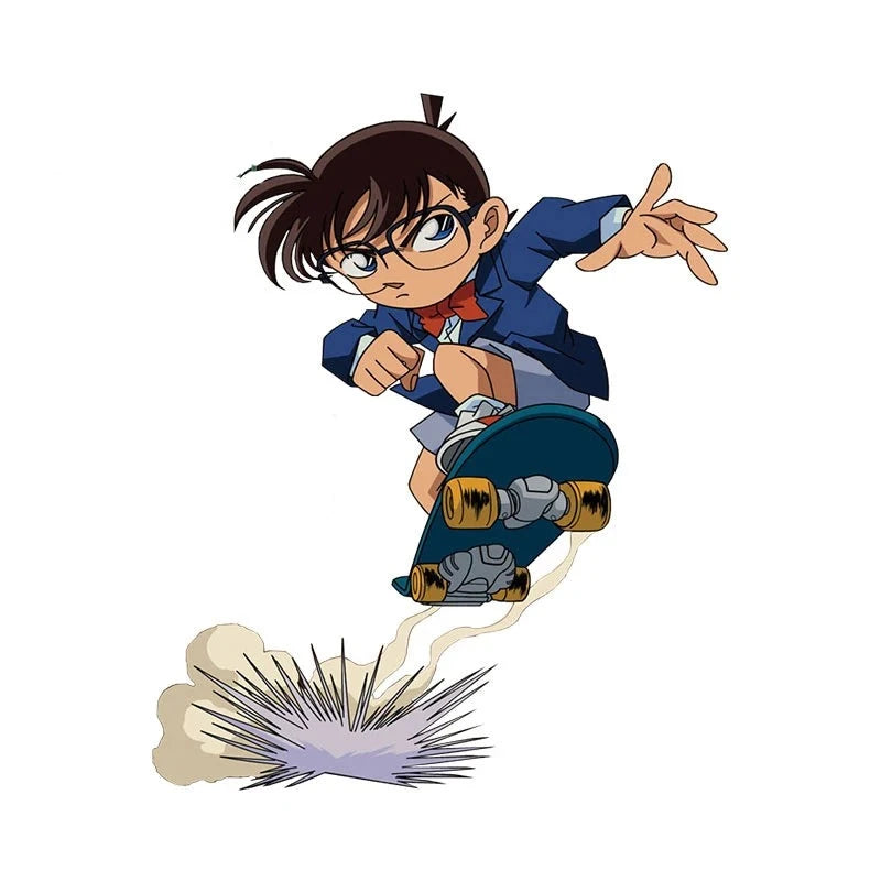 Detective Conan 'Shinichi Kudo | Skateboard Power' Vinyl Car Sticker
