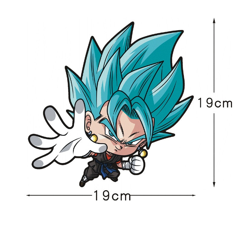 Dragon Ball Z 'Chibi Vegito | Super Saiyan Blue' Vinyl Car Sticker