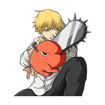 Chainsaw Man 'Denji And Pochita | Serious' Vinyl Car Sticker