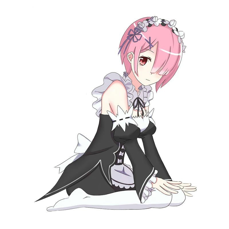 Re:Zero 'Ram | Kneeling' Vinyl Car Sticker