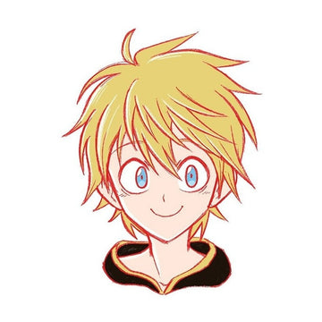 Black Clover 'Young Luck Voltia | Smiling' Vinyl Car Peeker Sticker