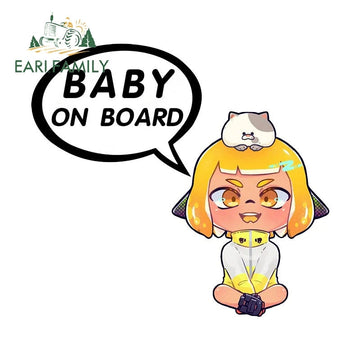 Splatoon 'Agent 4 and Judd | Baby On Board' Vinyl Car Sticker