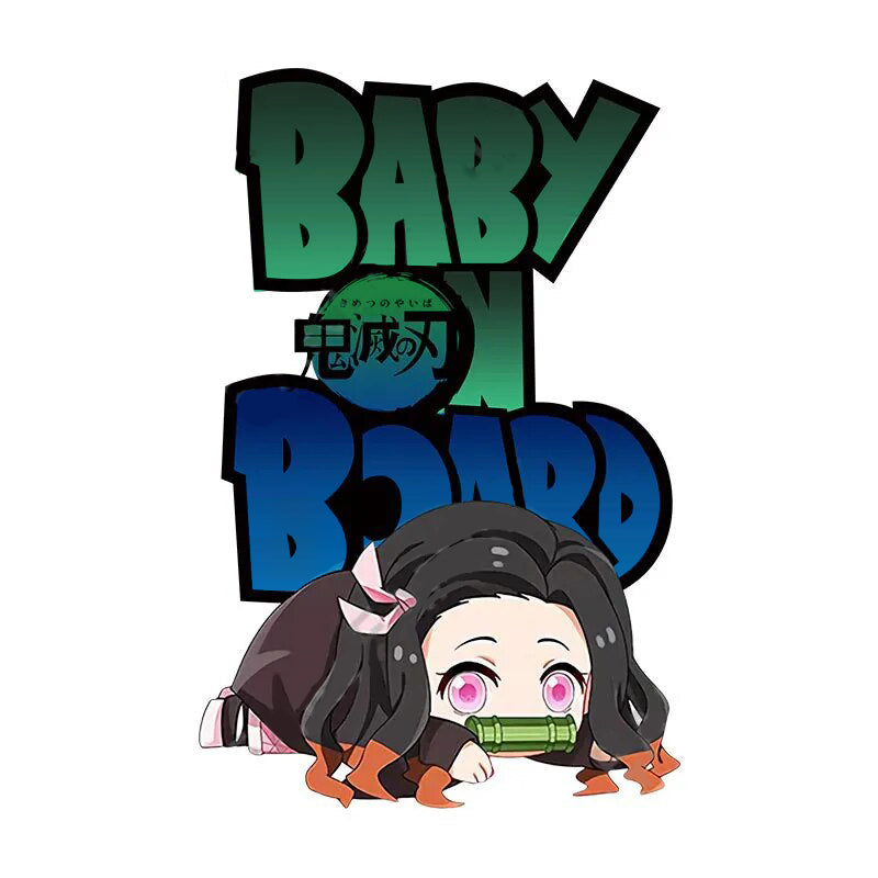 Demon Slayer 'Baby On Board| Nezuko Kamado' Vinyl Car Sticker