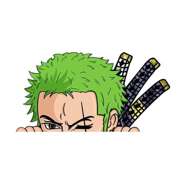One Piece 'Roronoa Zoro | Peeping' Vinyl Car Peeker Sticker