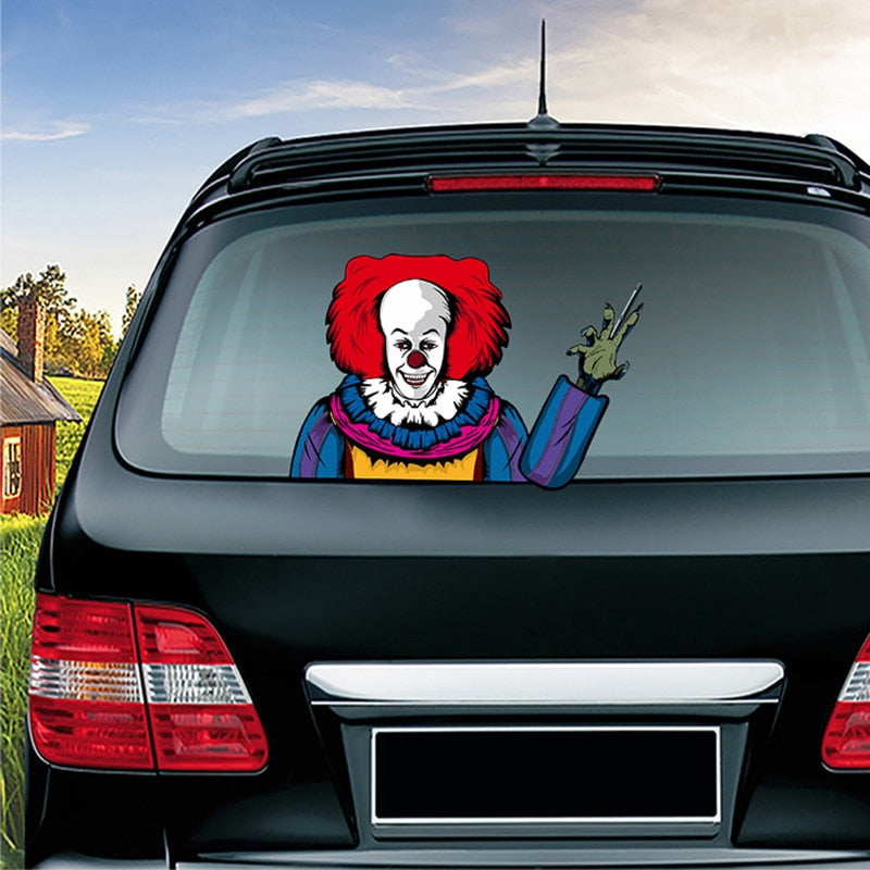 It Clown 'Pennywise | Creepy Hand' Vinyl Car Wiper Sticker