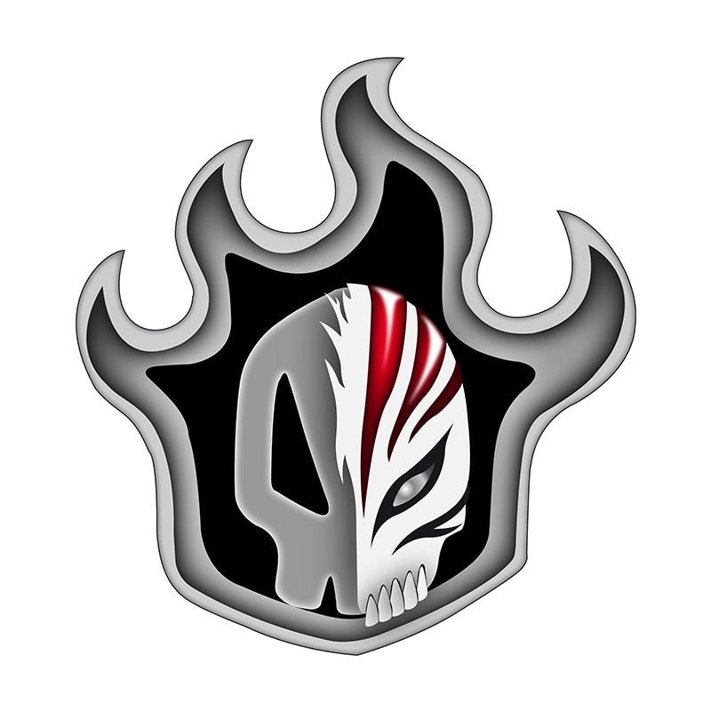 Bleach 'Skull Logo x Ichigo Hollow Mask' Vinyl Car Sticker