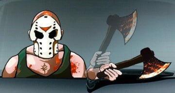 Friday the 13th 'Jason Voorhees | Bloody Axe' Vinyl Car Wiper Sticker