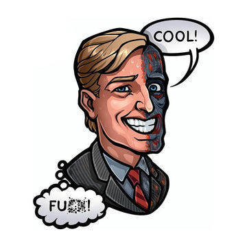 The Batman 'Two-Face' Vinyl Car Sticker