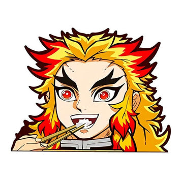 Demon Slayer 'Kyojuro Rengoku | Eating Rice' Vinyl Car Sticker