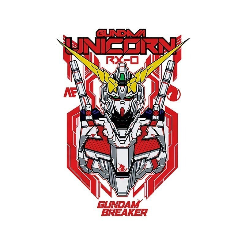 Mobile Suit 'Gundam Unicorn RX-0 | Gundam Breaker' Vinyl Car Sticker
