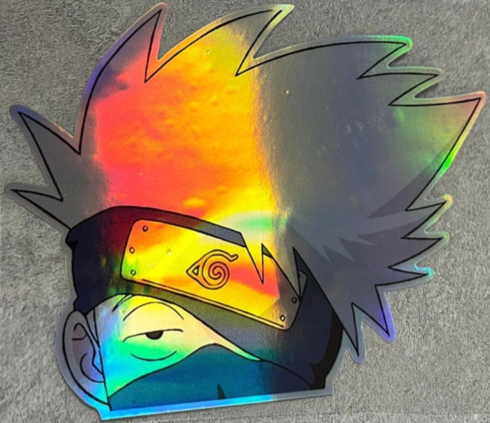 Naruto 'Kakashi Hatake | Reflective Laser' Vinyl Car Peeker Sticker