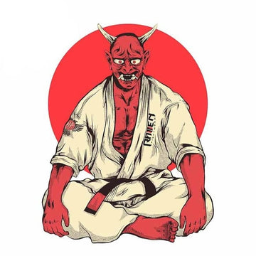 Jiu Jitsu 'Oni Demon Fighter' Vinyl Car Sticker