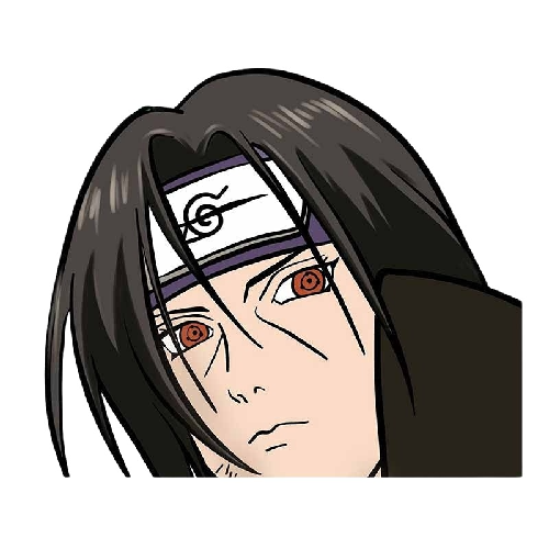 Naruto 'Itachi | Triple Tomoe Sharingan Eyes | 2.0' Vinyl Car Peeker Sticker