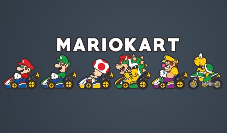 Super Mario Bros. 'Mario Kart | Racers | Left' Vinyl Car Sticker