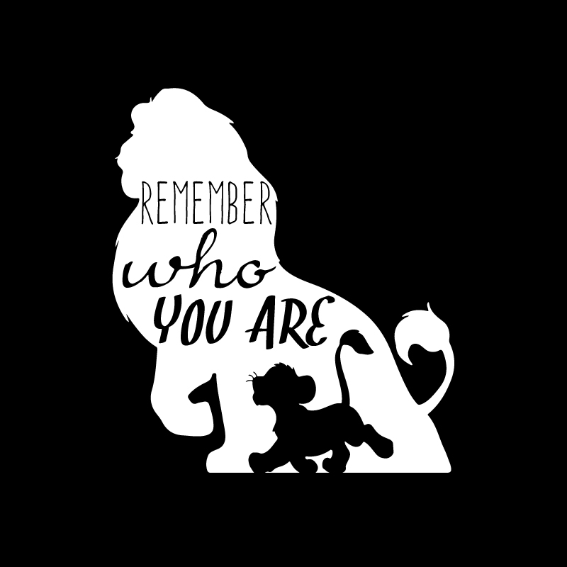 The Lion King 'Simba | Remember Who You Are' Vinyl Car Sticker
