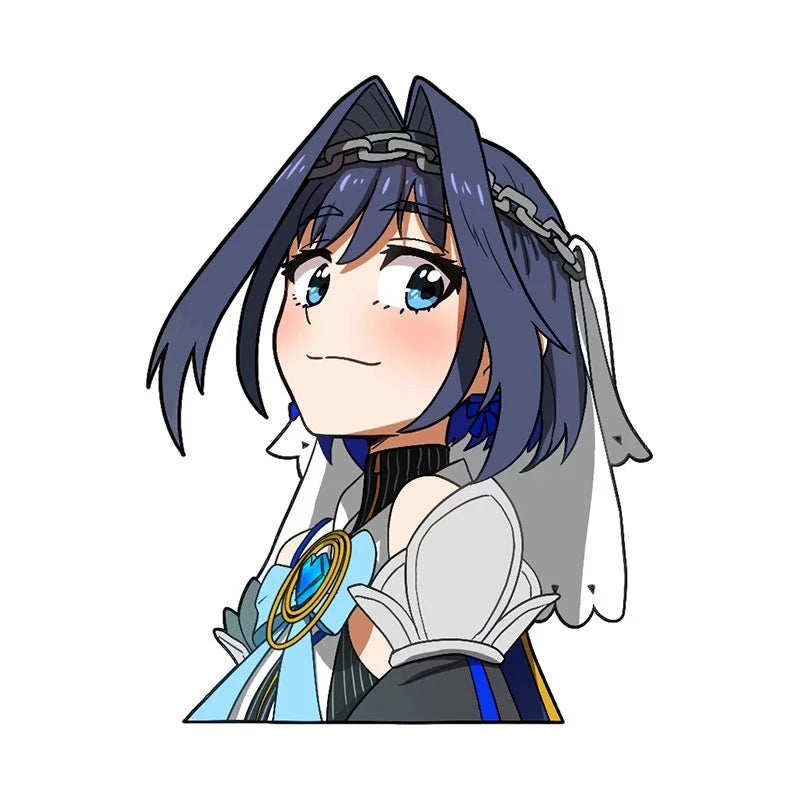 Virtual YouTuber 'Ouro Kronii | Proud' Vinyl Car Sticker