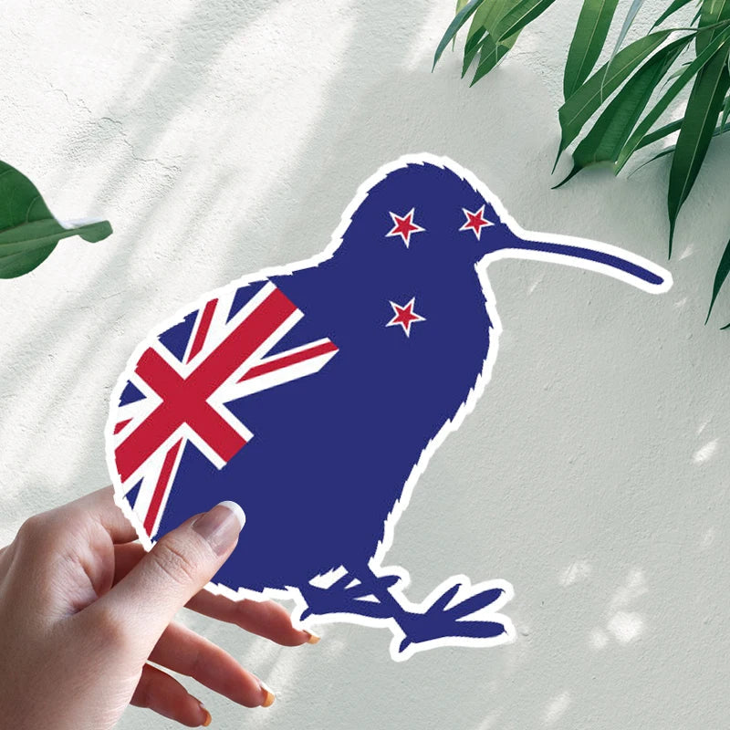 New Zealand Flag 'Kiwi Bird' Vinyl Car Sticker