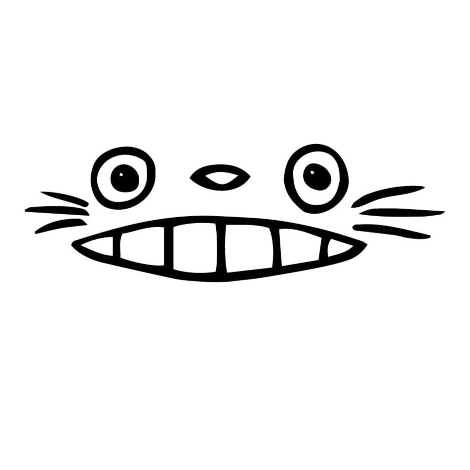 My Neighbor Totoro 'Totoro Face | Smiling' Vinyl Car Sticker