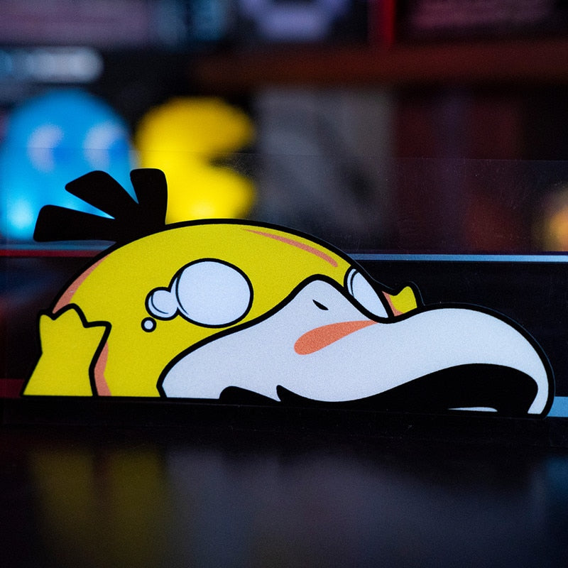 Pokemon 'Psyduck | Scared' Vinyl Car Peeker Sticker