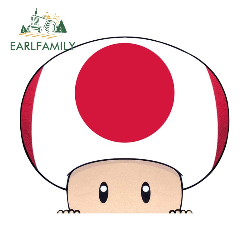 Super Mario Bros. 'Pink Toad' Vinyl Car Peeker Sticker