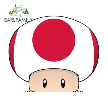 Super Mario Bros. 'Pink Toad' Vinyl Car Peeker Sticker