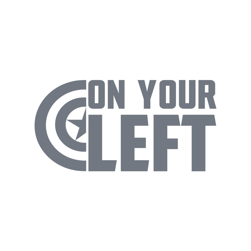 Captain America 'On Your Left' Vinyl Car Sticker