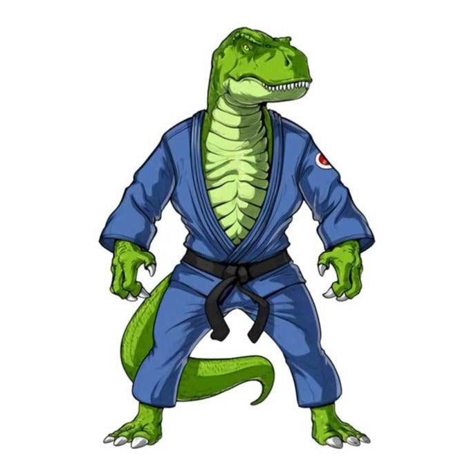 Jiu Jitsu 'T-Rex Dinosaur | Waiting' Vinyl Car Sticker