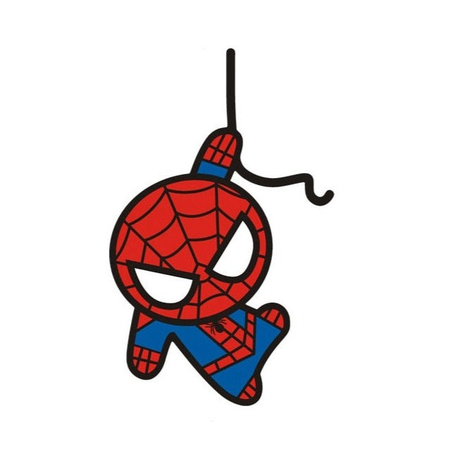 Spider-Man 'Hanging On Black Rope | Left | 2.0' Vinyl Car Sticker